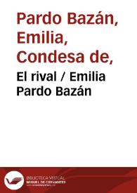 Portada:El rival / Emilia Pardo Bazán