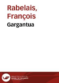 Portada:Gargantua / François Rabelais