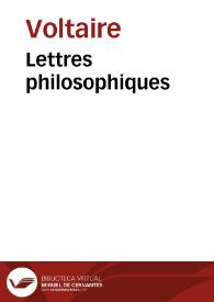 Portada:Lettres philosophiques / Voltaire