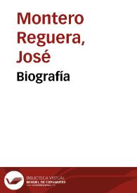 Portada:Biografía / José Montero Reguera