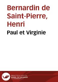 Portada:Paul et Virginie / Bernardin de Saint-Pierre