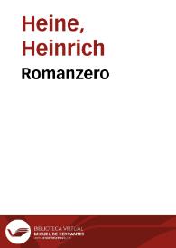 Portada:Romanzero / Heinrich Heine