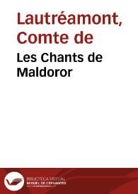 Portada:Les Chants de Maldoror / Lautréamont
