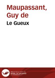 Portada:Le Gueux / Guy de Maupassant