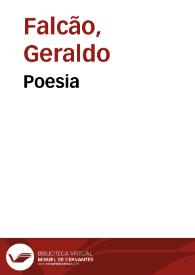 Portada:Poesia / Geraldo Falcão