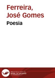 Portada:Poesia / José Gomes Ferreira