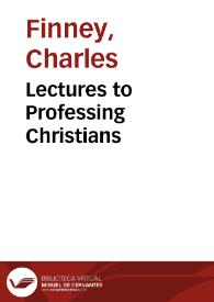 Portada:Lectures to Professing Christians / Charles Finney