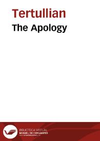 Portada:The Apology / Tertullian