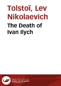 Portada:The Death of Ivan Ilych / I. Tolstoy