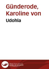 Portada:Udohla / Karoline von Günderode