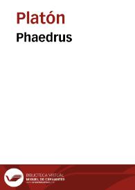 Portada:Phaedrus / Platon