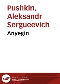 Portada:Anyegin / A. Pushkin