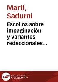 Portada:Escolios sobre impaginación y variantes redaccionales en Montserrat 992 / Martí Sadurní