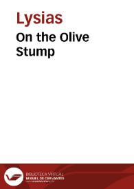 Portada:On the Olive Stump / Lysias