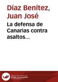 Portada:La defensa de Canarias contra asaltos aerotransportados en 1943 / Juan José Díaz Benítez