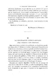 Portada:La legislación gótico-hispana : (Leges Antiquiores. Liber Iudicorum) / Bienvenido Oliver