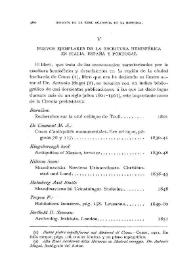 Portada:Nuevos ejemplares de la escritura hemisférica en Italia, España y Portugal / Fidel Fita