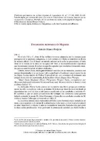 Portada:Documentos metroacos de Hispania / Antonio Blanco Freijeiro