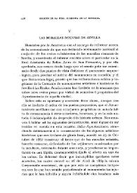 Portada:Las murallas romanas de Sevilla / D. Eduardo Saavedra,  José Ramón Mélida