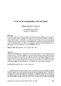 Portada:Crisis de las humanidades, crisis del canon / Montserrat Cots Vicente