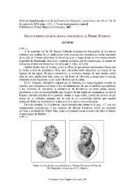 Portada:Bustos romanos hallados en unas excavaciones en Támara (Palencia) / Anónimo