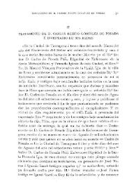 Portada:Testamento de D. Carlos Benito González de Posada e inventario de sus bienes / Ricardo del Arco