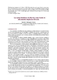 Portada:Las cartas familiares de Hervás, como fuente de información lingüístico-literaria / Antonio Astorgano Abajo