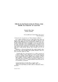 Portada:Edición de las \"Controversias\" de Séneca, texto inédito de Francisco de Quevedo / Fernando Plata Parga