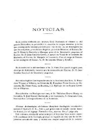 Portada:Noticias. Boletín de la Real Academia de la Historia, tomo 54 (enero 1909). Cuaderno I / [Fidel Fita]