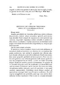 Portada:Estudios sobre códices visigodos [III] / Guillermo Antolín O.S.A.