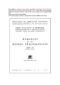 Portada:Museo Monográfico de Ampurias (Gerona). Memoria 1955 / Martín Almagro Basch