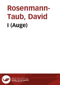 Portada:I (Auge) / David Rosenmann-Taub