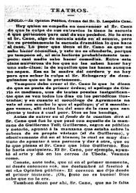 Portada:Teatros (La Unión, 1878) / Leopoldo Alas