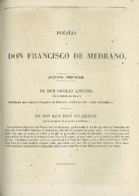Portada:Poesías de don Francisco de Medrano