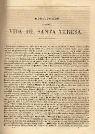 Portada:Introducción al libro de la vida de Santa Teresa