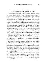 Portada:Un manuscrito árabe-español en Túnez / Francisco Codera