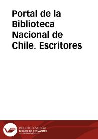 Portada:Portal de la Biblioteca Nacional de Chile. Escritores