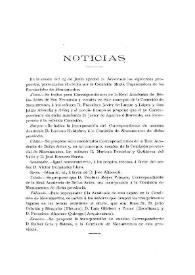 Portada:Boletín de la Real Academia de la Historia, tomo 59 (1911) Cuadernos I-II. Noticias / F.F.