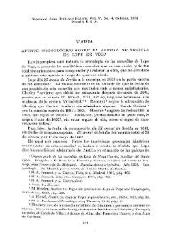 Portada:Apunte cronológico sobre "El Arenal de Sevilla" de Lope de Vega / J. H. Arjona