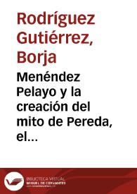 Portada:Menéndez Pelayo y la creación del mito de Pereda, el \"Genio natural\" / Borja Rodríguez Gutiérrez