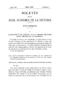 Portada:Jovellanos y los Colegios de las Órdenes Militares en la Universidad de Salamanca [1] / José Gómez Centurión