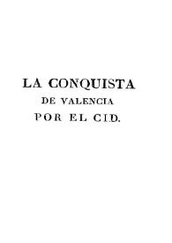 Portada:La conquista de Valencia por el Cid : novela histórica original. Tomo II / por Estanislao de Cosca Vayo