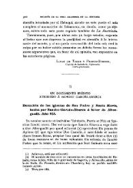 Portada:Un documento inédito atribuido a Sancho Garcés-Abarca / C.Núñez Berdonces