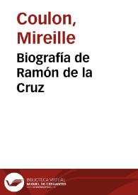 Portada:Biografía de Ramón de la Cruz