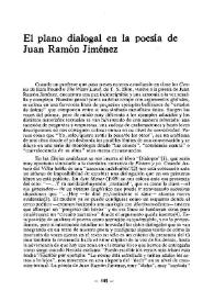Portada:El plano diagonal en la poesía de Juan Ramón Jiménez / Cándido Pérez Gallego