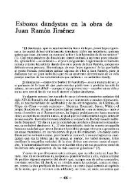 Portada:Esbozos dandystas en la obra de Juan Ramón Jiménez / Antonio Rodríguez Jiménez