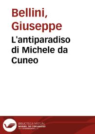 Portada:L'antiparadiso di Michele da Cuneo / Giuseppe Bellini