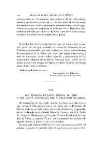 Portada:Los escritos de Santa Teresa de Jesús y una carta autógrafa del P. Francisco de Ribera / Fidel Fita