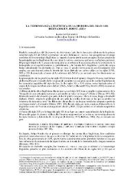 Portada:La terminología lingüística en la historia del DRAE : los derivados en -ismo e -ista / Laura Muñoz Armijo