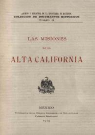 Portada:Las Misiones de la Alta California